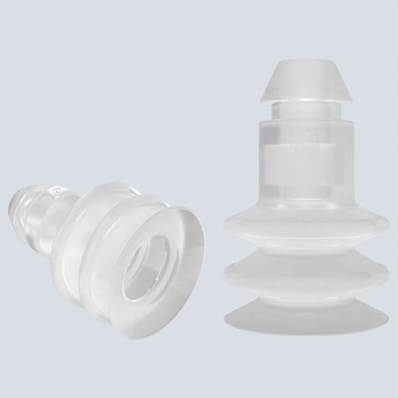 Fipa Plug-In cup diam. 40 mm, Silicone transparent 55 Degrees Shore 21.040.186.2